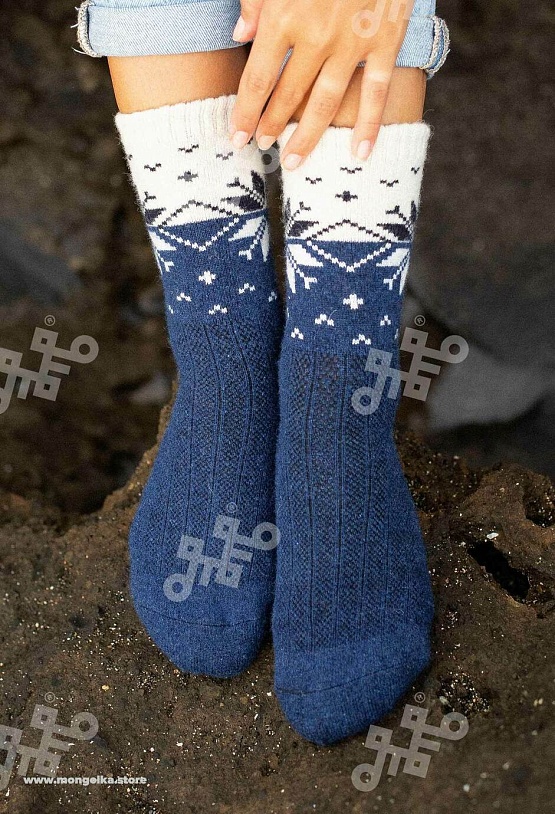 Носки из монгольской шерсти         (арт. 01155)