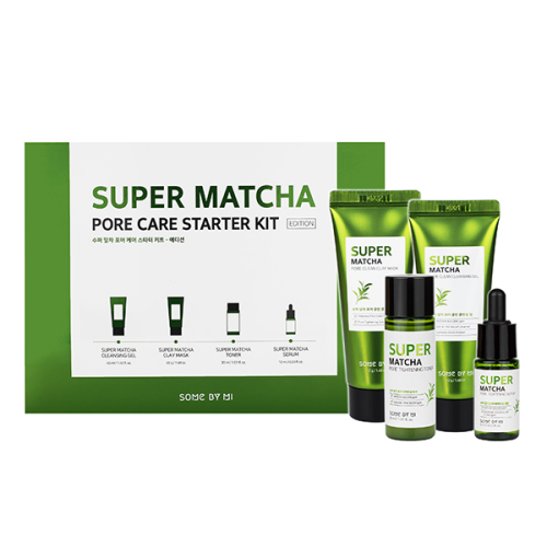 [SOME BY MI] НАБОР Гель, маска, тонер, сыворотка ЧАЙ МАТЧА Some By Mi Super Matcha Pore Care Starter Kit, 42 мл + 42 мл + 30 мл + 10 мл