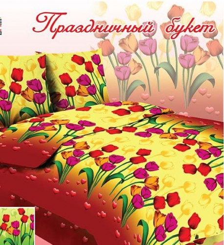 КПБ, Бязь 100 гр. пл. Праздничный букет