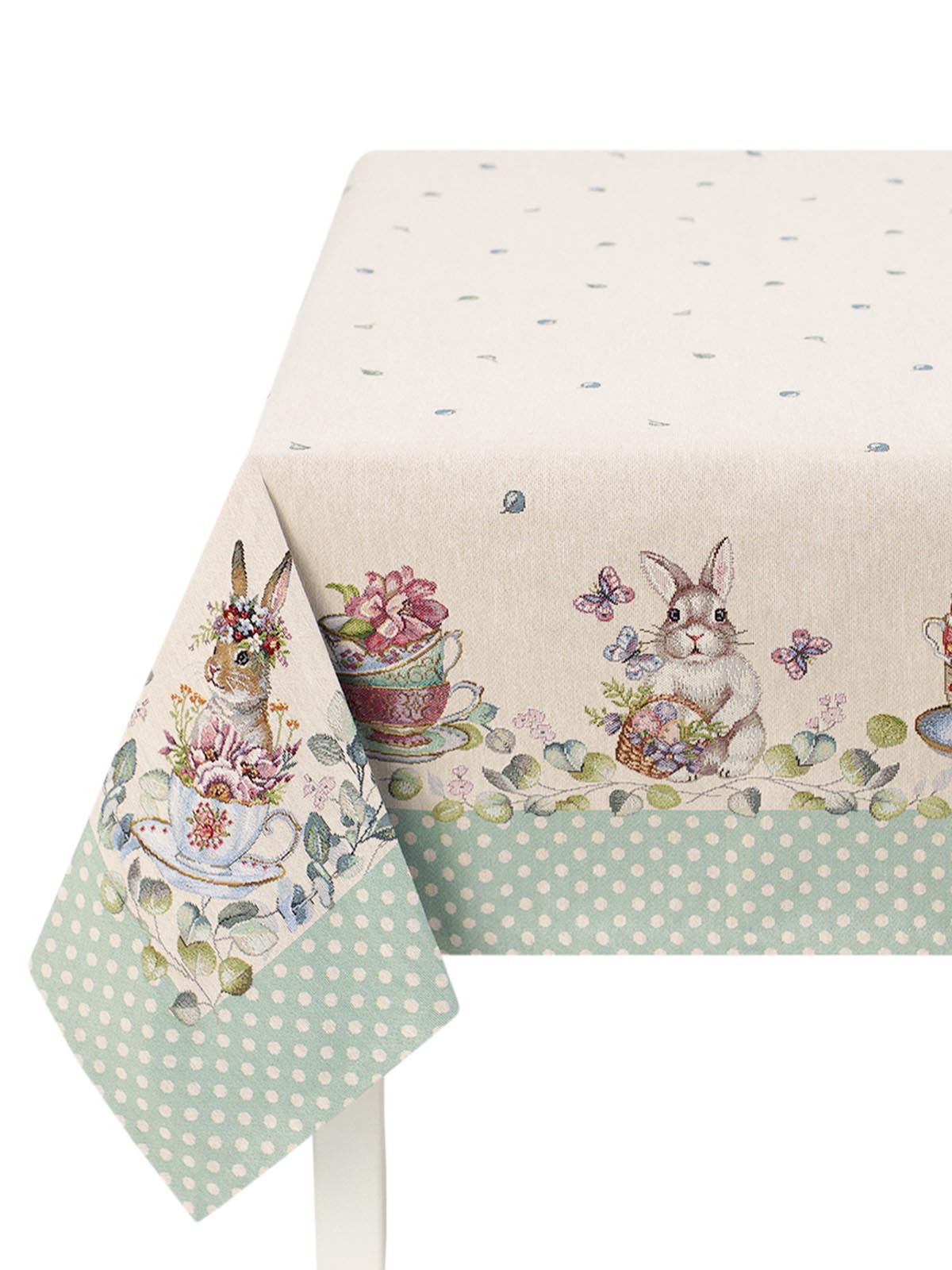 Зайки сладкоежки Скатерть 140х140 см 239499