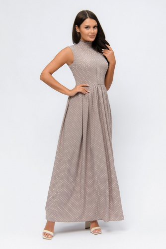 Платье 1001 DRESS #886689Бежевый (принт)