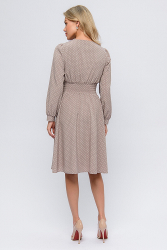 Платье 1001 DRESS #909744Бежевый (принт)