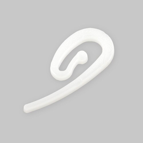 Улитка-крючок пластиковый белый (100 шт)