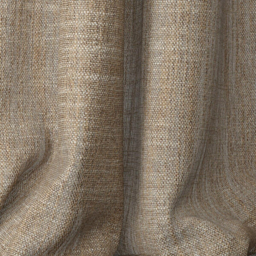 Полупортьера негорючая лен рогожка Nusa цвет Pecan коричневый 304 см (каталог Nusa, Складская коллекция Me Casa)
