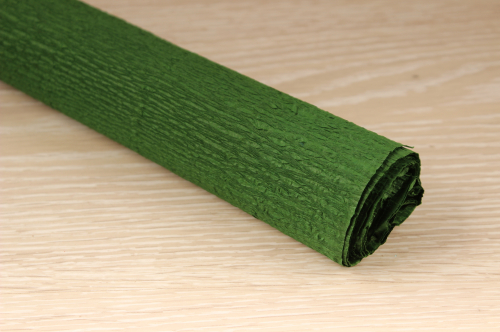 Гофрированная бумага (насыщено-зелёный), 50см*2,5м , упак. 1шт В наличии