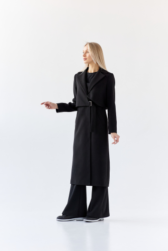 Пальто женское демисезонное 22105  (черный)