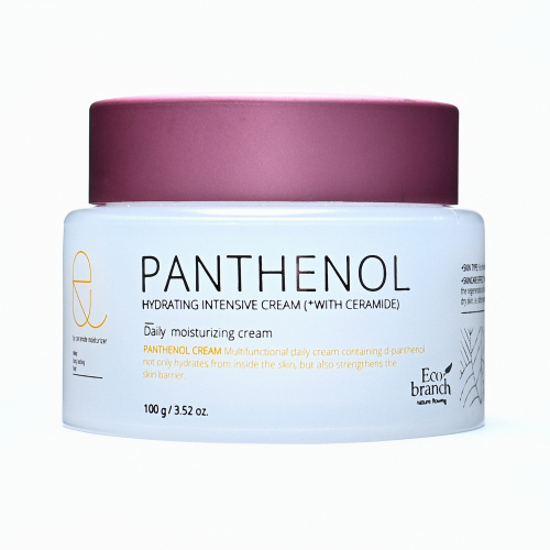 [ECO BRANCH] Крем для лица интенсивный ПАНТЕНОЛ увлажняющий Hydrating Intensive Panthenol Cream, 100 мл