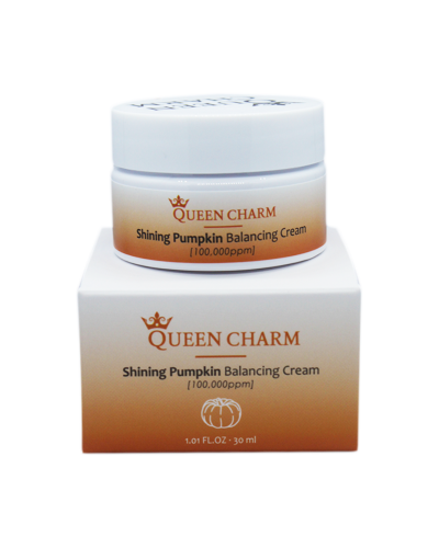 [QUEENCHARM] Крем для лица придающий сияние ЭКСТРАКТ ТЫКВЫ 10% Shining Pumpkin Balancing Cream, 30 мл