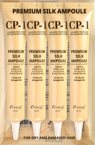[ESTHETIC HOUSE] НАБОР Сыворотка для волос ПРОТЕИНЫ ШЕЛКА CP-1 Premium Silk Ampoule, 20мл*4шт