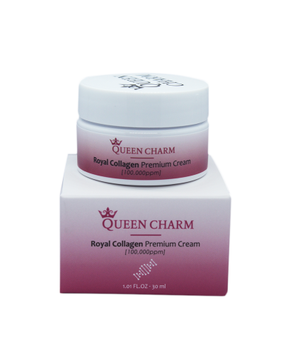 [QUEENCHARM] Крем для лица повышающий эластичность КОЛЛАГЕН 10% Royal Collagen Premium Cream, 30 мл