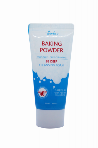 [THINKCO] Пенка для лица очищающая СОДА для снятия ВВ крема Baking Powder ВВ Deep Cleansing Foam, 50 мл