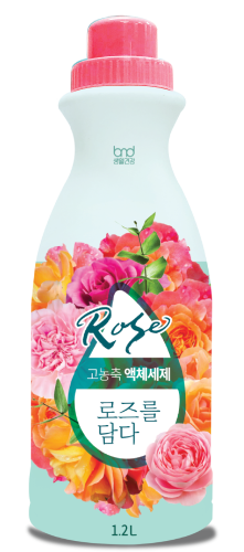 [B&D] Концентрат для стирки жидкий АРОМАТ РОЗЫ High Enrichment Liquid Rose Detergent, 1,2 л