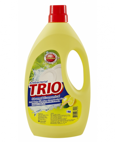 [TRIO] Средство для мытья посуды ЛИМОН антибактериальное , 1000 мл