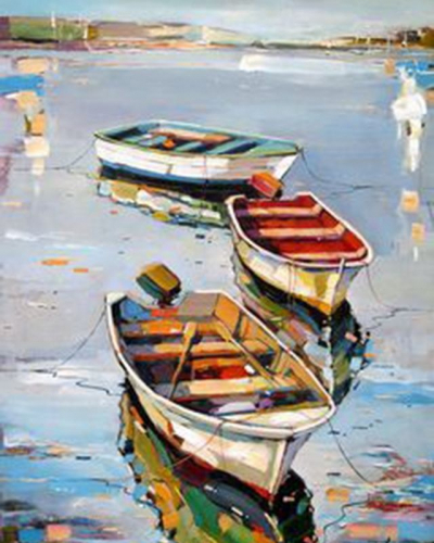 Картины по номерам Три лодки
