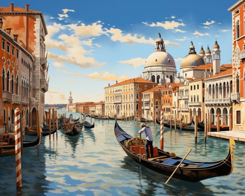 Картина по номерам 40х50 Венеция (худ. Яковец Е.)