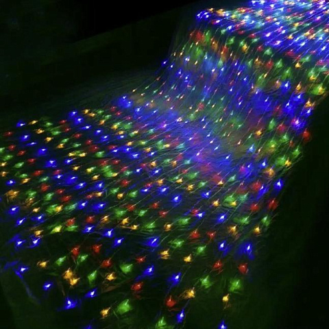 Гирлянда штора ВОДОПАД 2х2м мультицвет