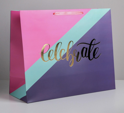 Пакет ламинированный «Celebrate», XL 49 × 40 × 19 см