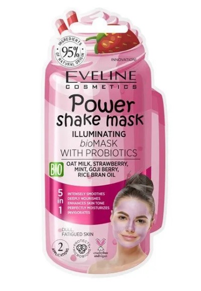 Bioмаска Для Сияния Кожи С Пробиотиками Серии Power Shake Mask, 10Мл/