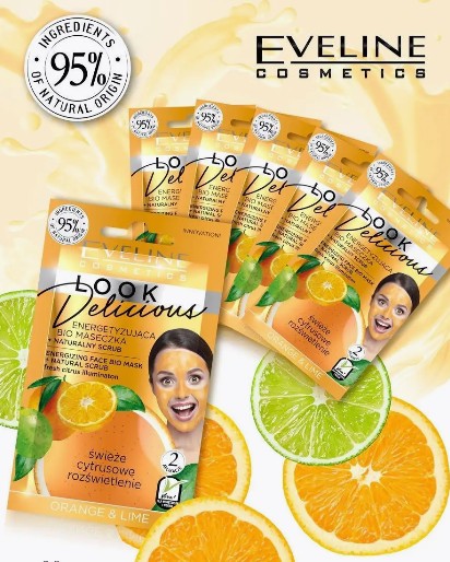 Энергизирующая Bio Маска Д/Лица С Натуральным Скрабом Orange & Lime Серии Look Delicious, 10Мл/