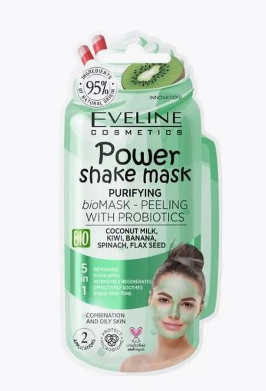 Очищающая Bioмаска-Пилинг С Пробиотиками Серии Power Shake Mask, 10Мл/