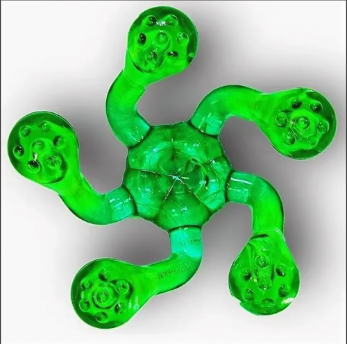 Массажер медицинский Торг Лайнс Лапонька-2 (пять массажных элементов с шипами) (зеленый)