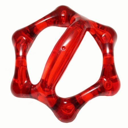 Массажер медицинский Торг Лайнс Лапонька-6 (шесть массажных элементов с шипами) (красный)