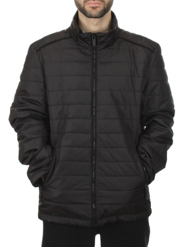1520 BLACK Куртка мужская демисезонная (80 гр. холлофайбер) размер 46 российский