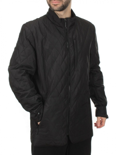 C097 BLACK Куртка мужская демисезонная (70 гр. холлофайбер) размер 46