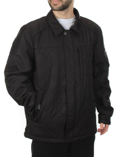 1631 BLACK Куртка мужская демисезонная (70 гр. холлофайбер) размер 48