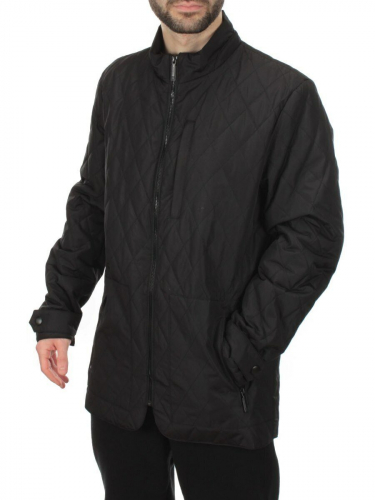 C097 BLACK Куртка мужская демисезонная (70 гр. холлофайбер) размер 46