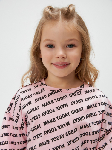 Ночная сорочка детская для девочек Lamara набивка