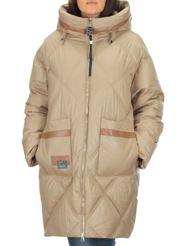9782 BEIGE Куртка зимняя женская (200 гр. холлофайбера) размер 48