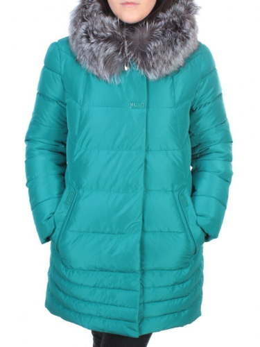 15-298 GREEN Пальто зимнее женское (200 гр. холлофайбера) размер M - 42 российский