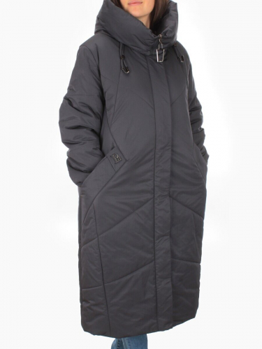 M-9070 DK. GRAY Пальто зимнее женское CORUSKY (верблюжья шерсть) размер 4XL - 54 российский