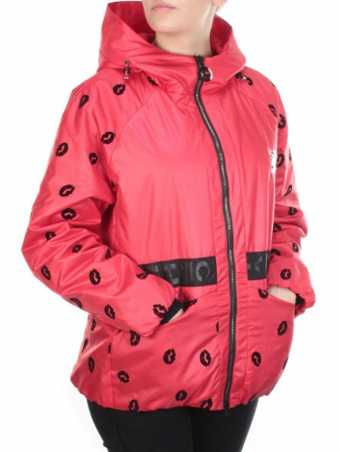 ZW-2166-C RED Куртка демисезонная женская BLACK LEOPARD (100 гр.синтепона) размер 50/52 российский