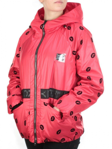 ZW-2166-C RED Куртка демисезонная женская BLACK LEOPARD (100 гр.синтепона) размер 50/52 российский