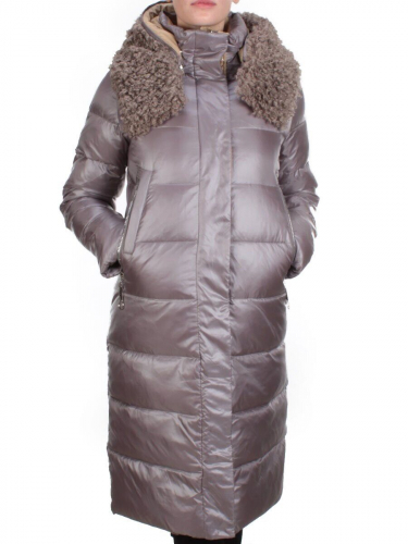 2181 BROWN Пальто зимнее женское DISCO KITTEN (200 гр. холлофайбера) размер S - 46российский
