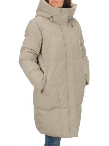 2301 OLIVE Пальто зимнее женское Flance Rose (200 гр. холлофайбер) размер 46