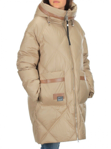 9782 BEIGE Куртка зимняя женская (200 гр. холлофайбера) размер 48