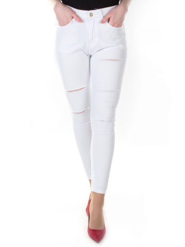 201 WHITE Джинсы-скинни женские Qj and jeans размер W26 - 42 российский