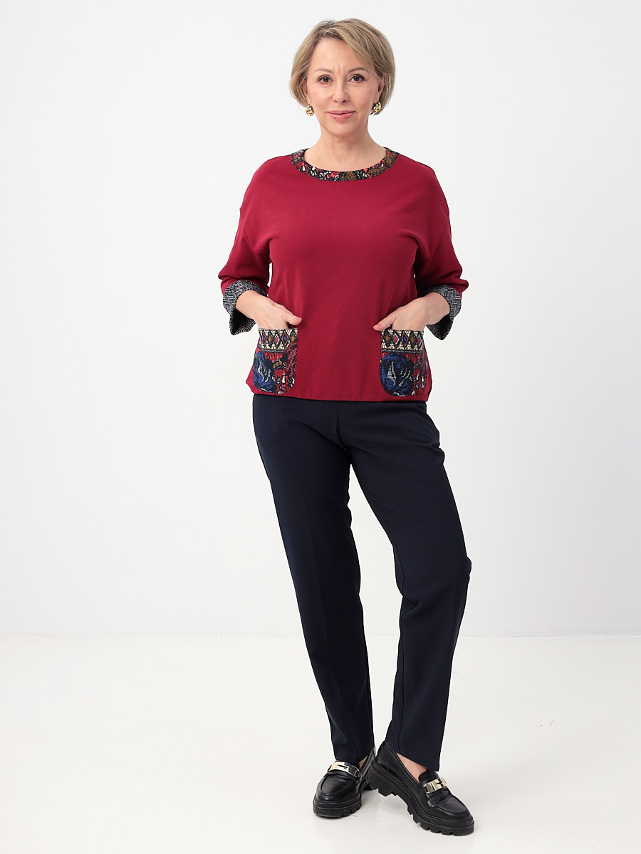 Свитшот женский KATHARINA KROSS KK-SK-001P-бордовый