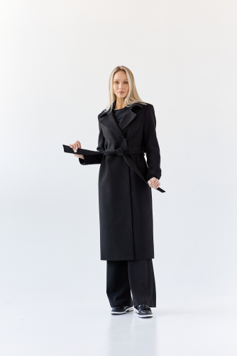 Пальто женское демисезонное 26115 (черный)