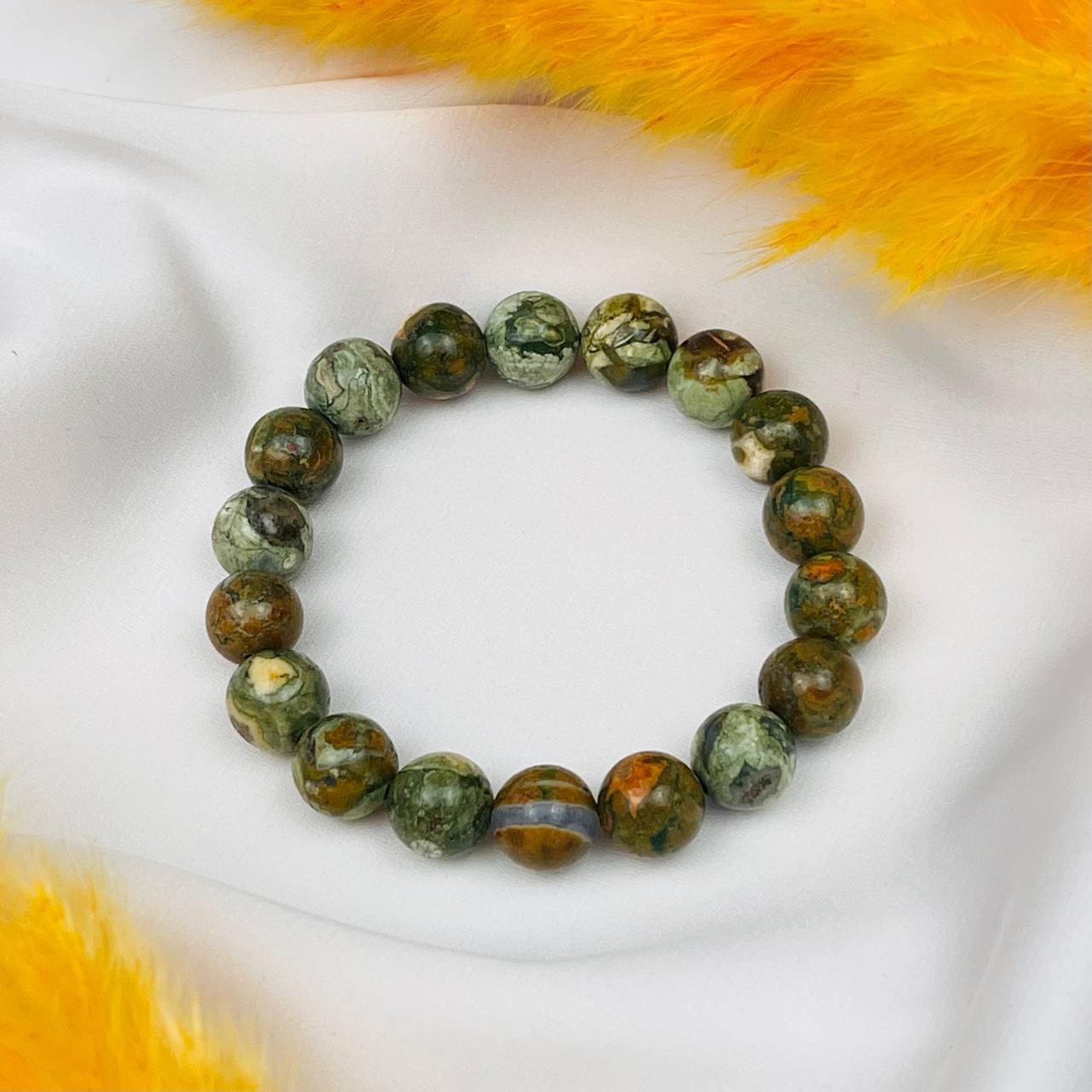 Радуга Самоцветов Браслет из океанической Яшмы