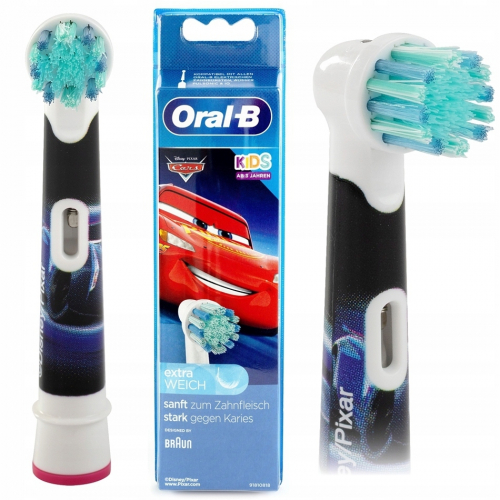 Насадки для ДЕТСКИХ электрических зубных щеток Oral-B Stages Kids Тачки (3 шт) (для мальчиков)