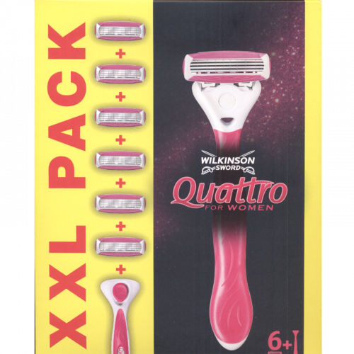 Станок для бритья Schick (Wilkinson Sword) QUATTRO Women (+6 кассет)