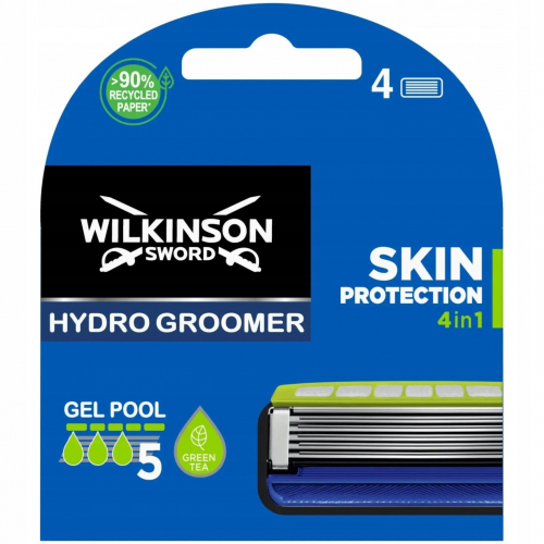 Кассеты для бритвы Schick (Wilkinson Sword) HYDRO-5 Groomer Skin Protection 4в1 (4шт)