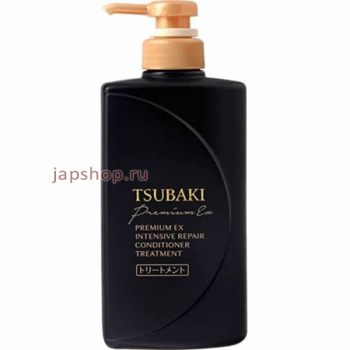 Shiseido Tsubaki Premium EX Кондиционер для волос Интенсивное восстановление, с маслом камелии, 490 мл (4550516474155)
