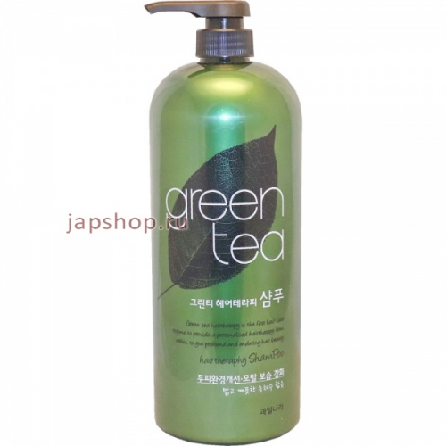 Welcos Green Tea Hair Therapy Shampoo Шампунь для волос с экстрактом зеленого чая, 1500 мл (8803348008675)