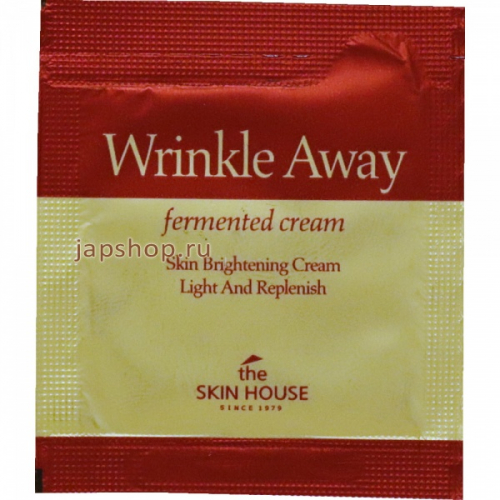 The Skin House Wrinkle Away Обновляющий крем с экстрактом галактомисиса, саше, 2 мл