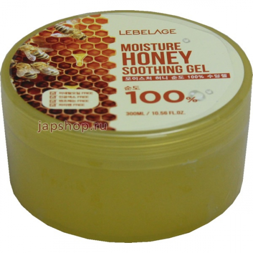 Lebelage Увлажняющий смягчающий гель для лица и тела с экстрактом мёда, 300 мл (8809426955626)